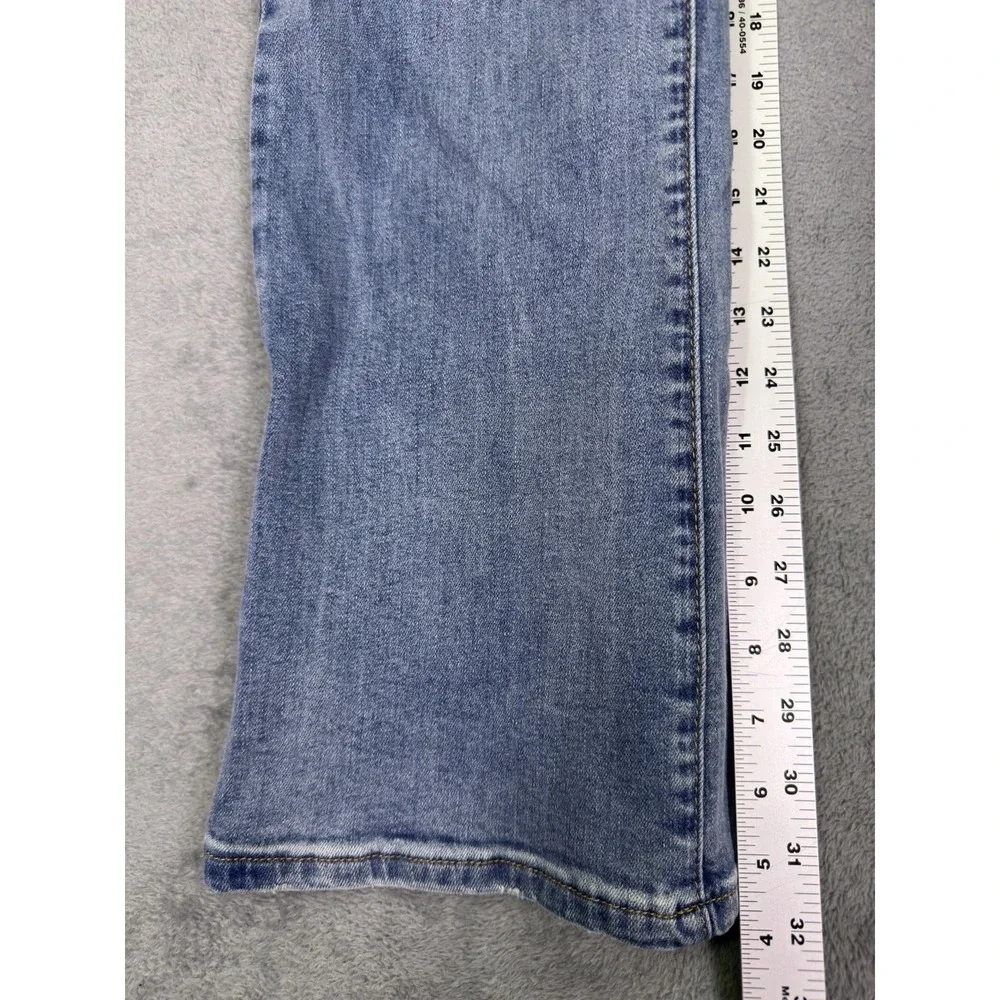 Monroe & Main Jeans Womens 16 Blue Bootcut Light Wash Denim High Rise Stretch